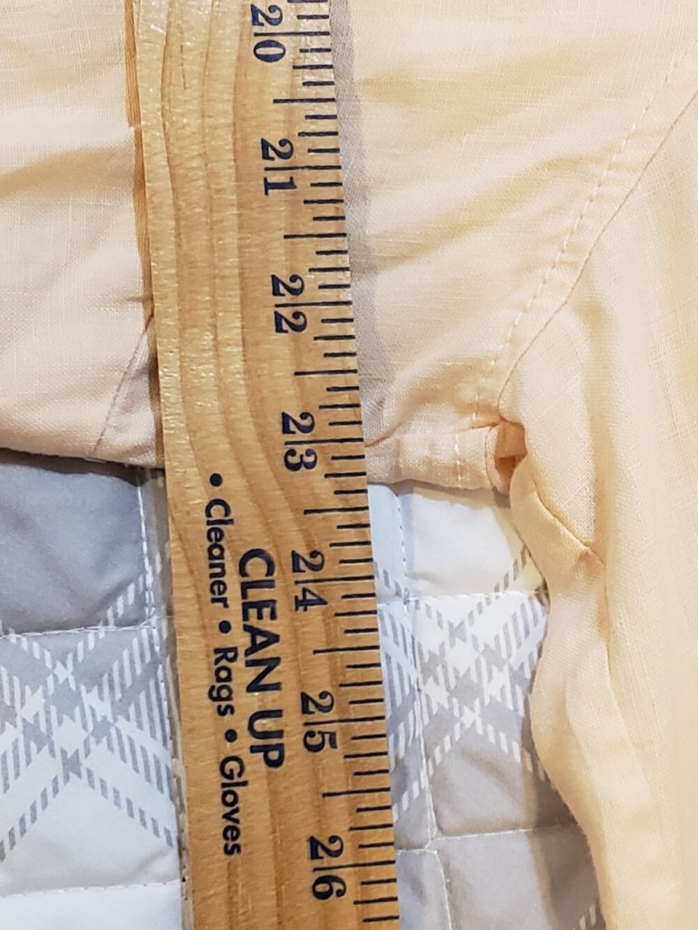 Liz Claiborne 100% linen women's Peach color dress shirt. - Picture 5 of 7